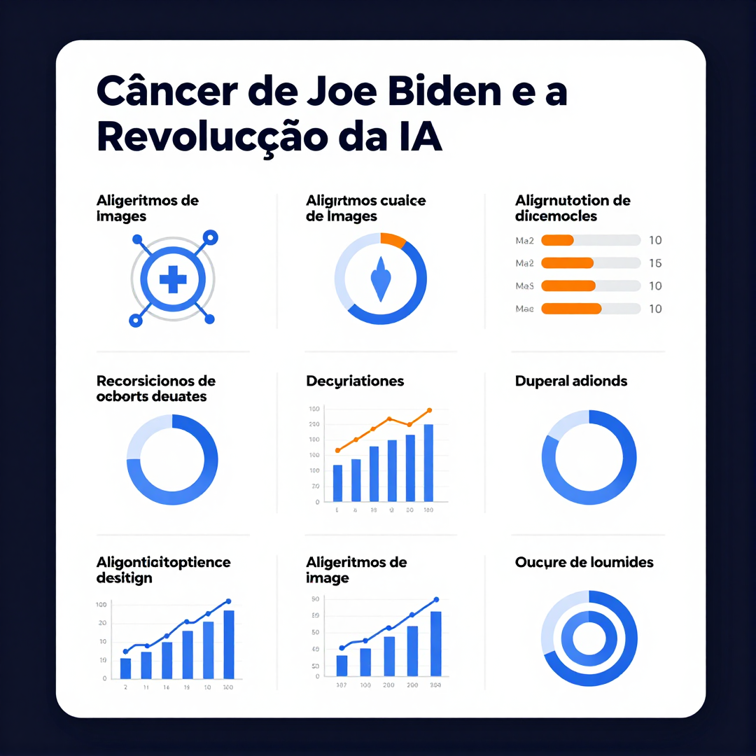 Infográfico - Câncer de Joe Biden e a Revolução da IA: Algoritmos de Imagem Médica Detectam Tumores Metastáticos com Precisão Inédita