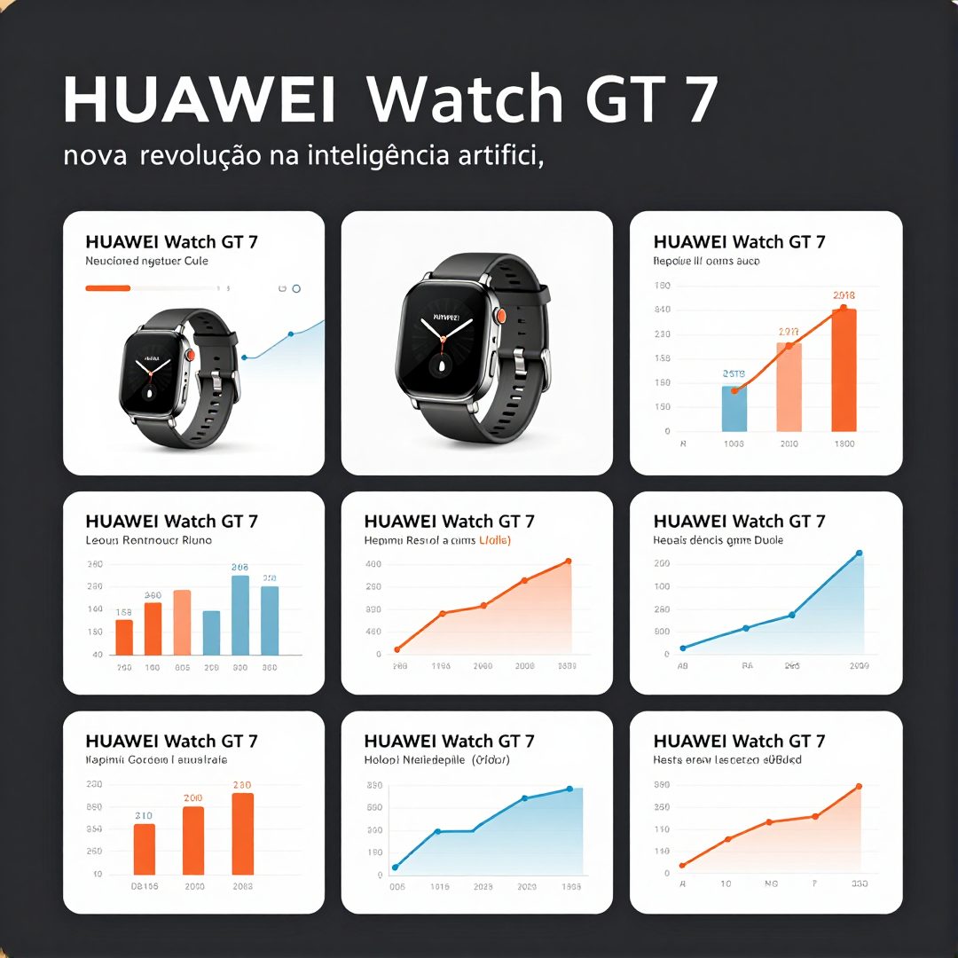 Infográfico - Huawei Watch GT 7: a nova revolução na inteligência artificial vestível chega ao Brasil com telas de 3.000 nits e bateri