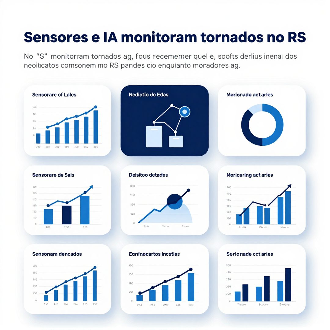 Infográfico - Sensores e IA monitoram tornados no RS enquanto moradores aguardam alerta preciso