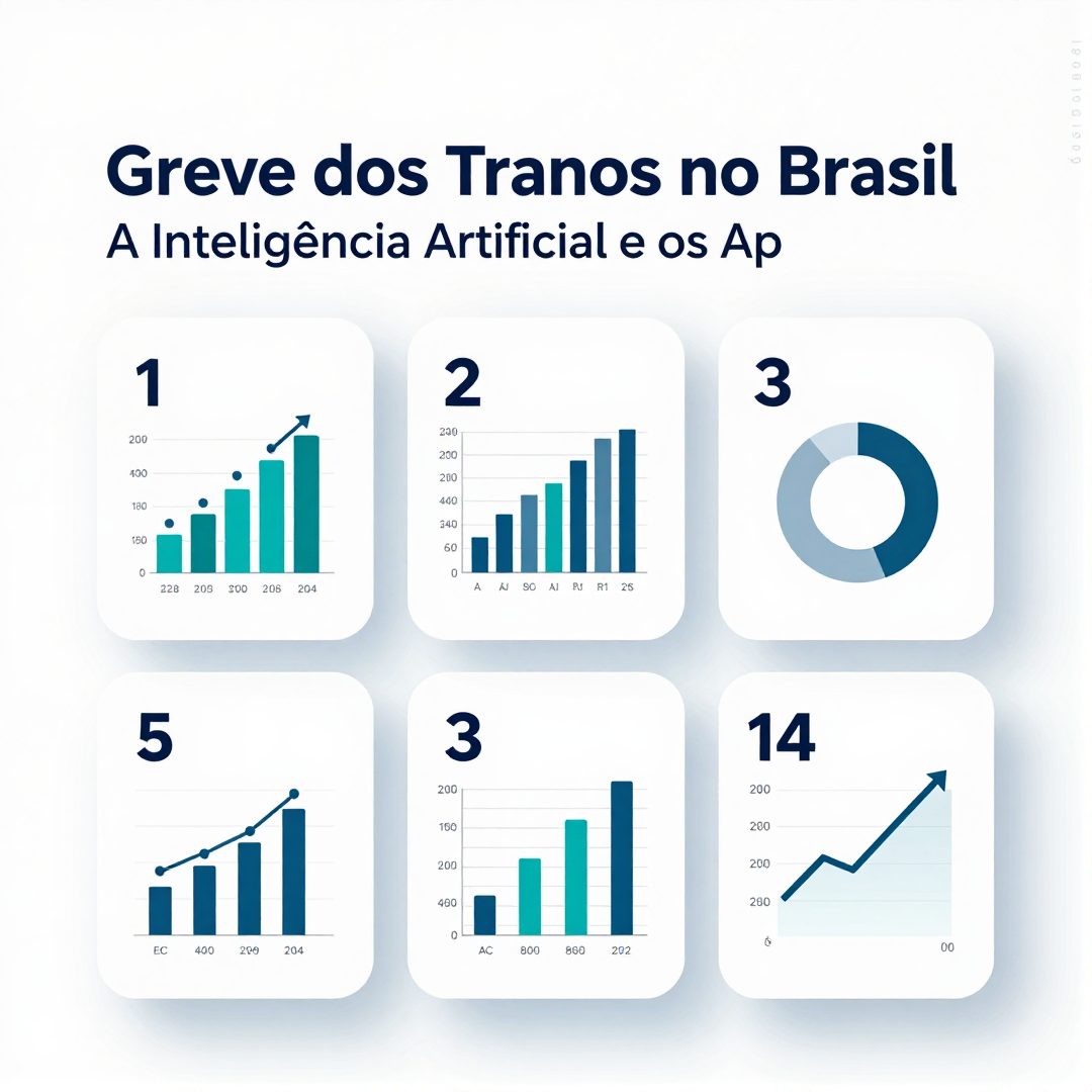 Infográfico - Greve dos Trens no Brasil: A Inteligência Artificial e os Apps Reagem à Paralisação das Malhas Ferroviárias
