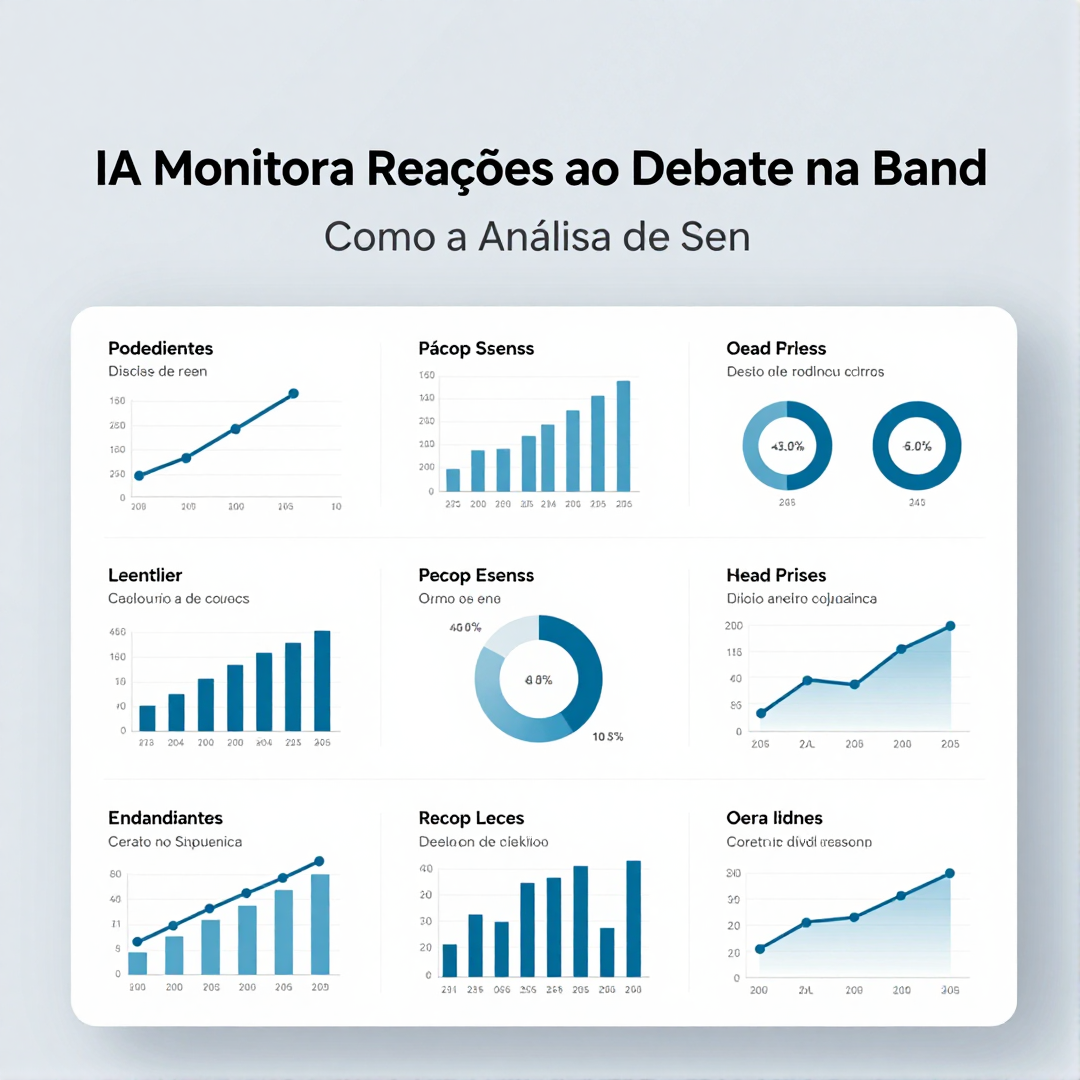 Infográfico - IA Monitora Reações ao Debate na Band: Como a Análise de Sentimento Transforma o Jornalismo Político