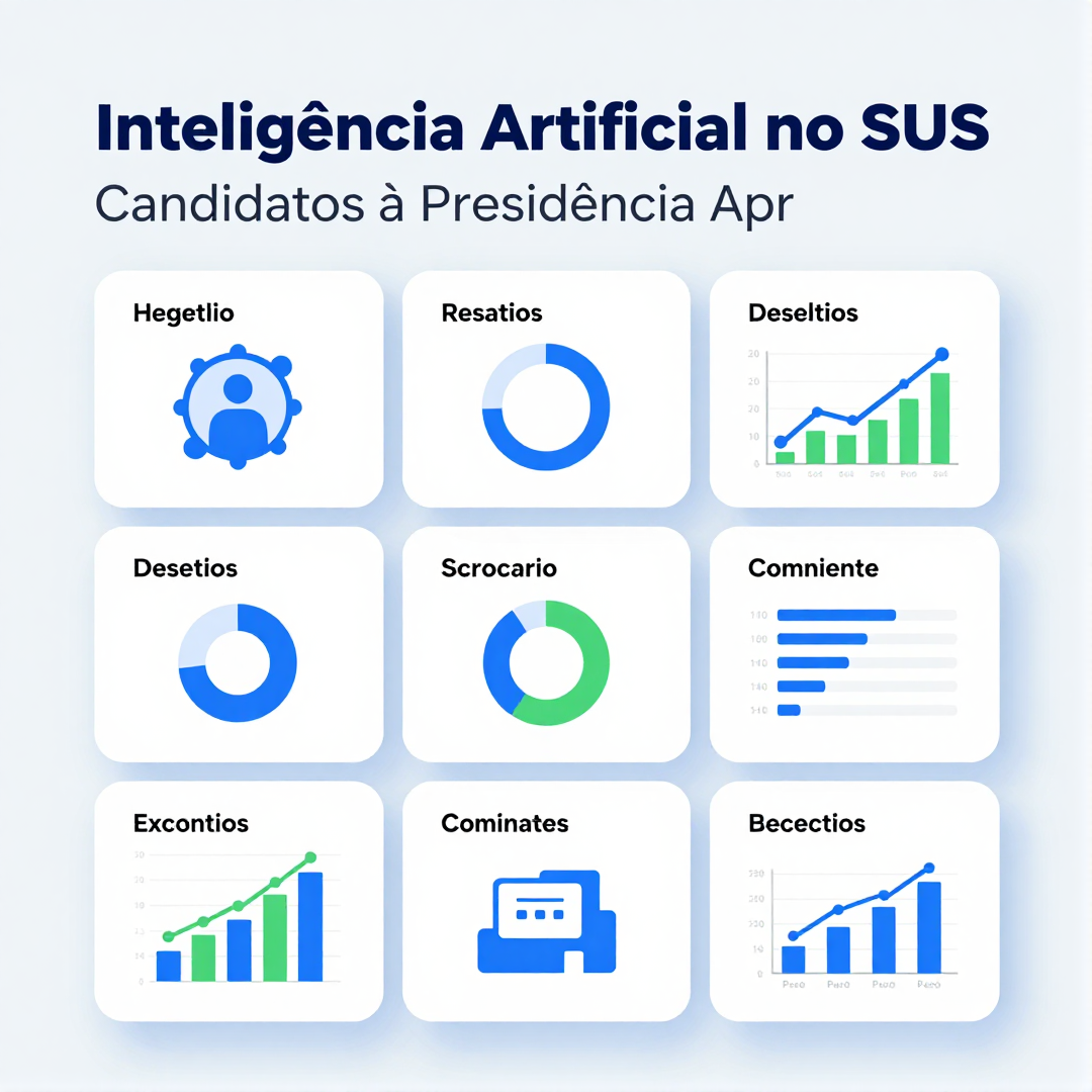 Infográfico - Inteligência Artificial no SUS: Candidatos à Presidência Apresentam Propostas para Reduzir Filas e Modernizar Saúde