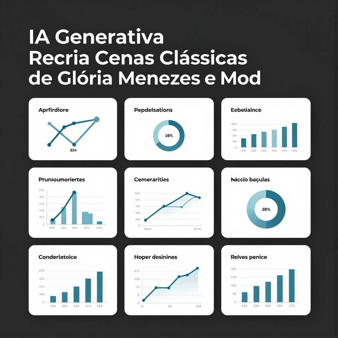 Infográfico - IA Generativa Recria Cenas Clássicas de Glória Menezes e Moderniza o Legado das Novelas Brasileiras