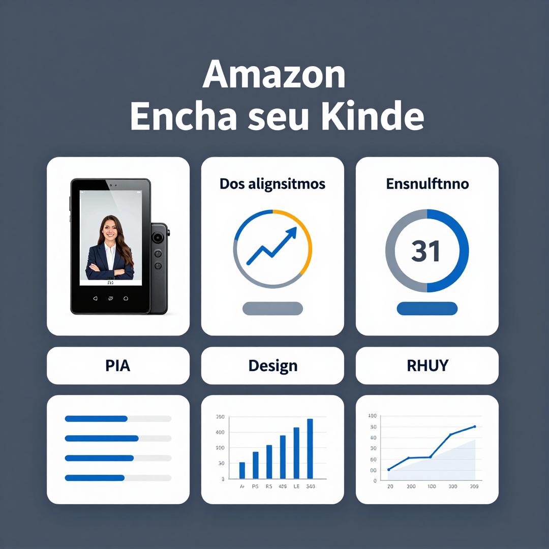 Infográfico - Amazon Encha seu Kindle: como os algoritmos de IA transformam a descoberta de livros digitais