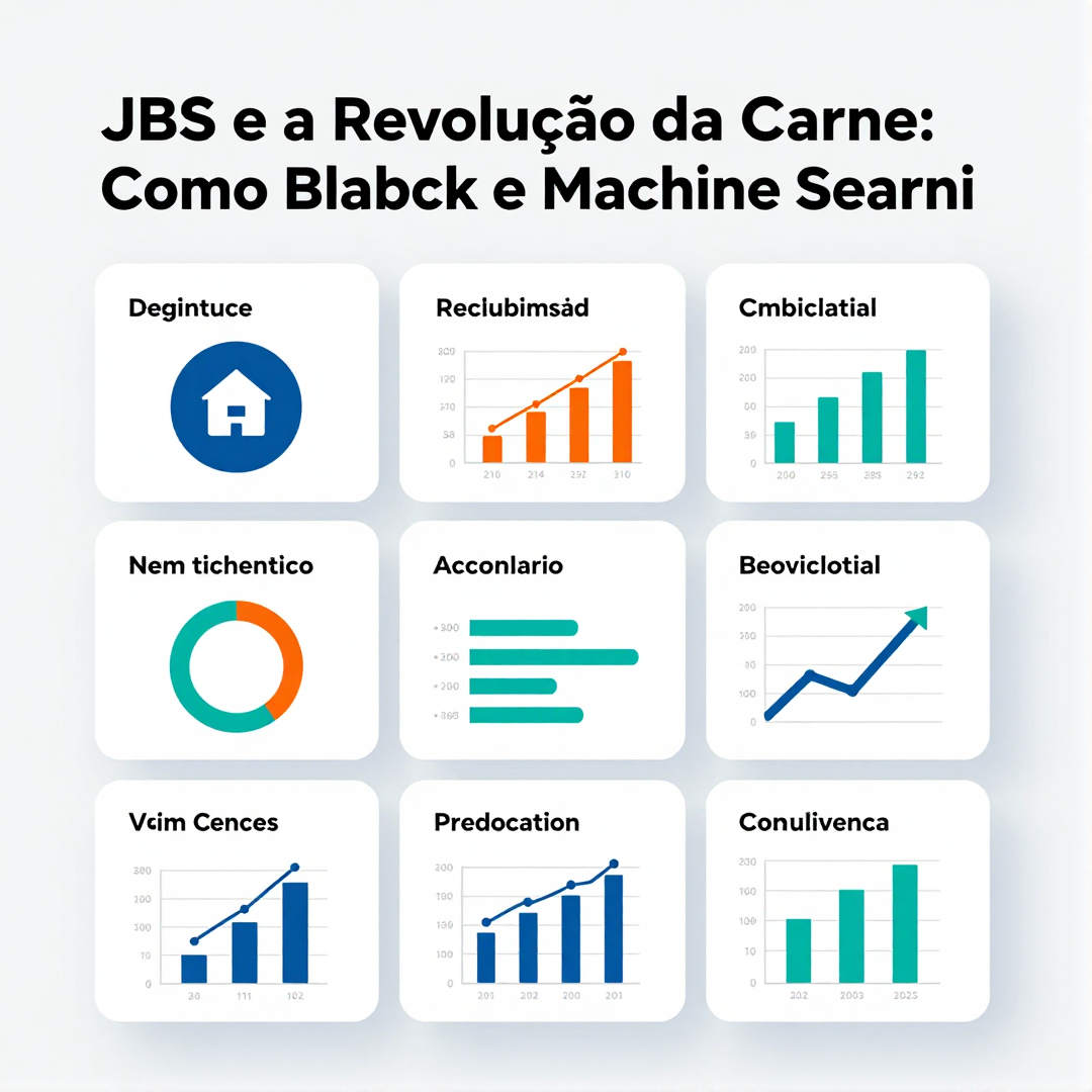 Infográfico - JBS e a Revolução da Carne: Como Blockchain e Machine Learning Dominam as Tendências Globais