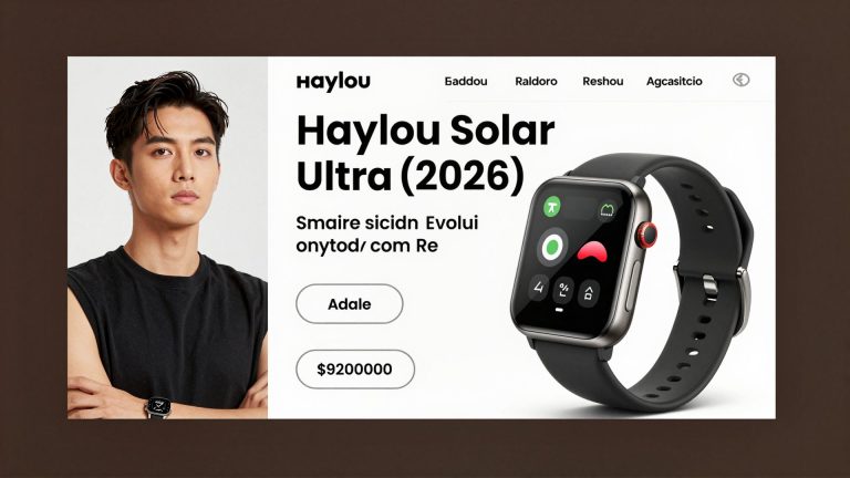 Haylou Solar Ultra (2026): Smartwatch Renovado Evolui com Recursos de IA que Revolucionam a Experiência do Usuário