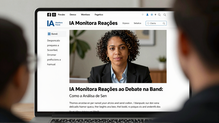 IA Monitora Reações ao Debate na Band: Como a Análise de Sentimento Transforma o Jornalismo Político