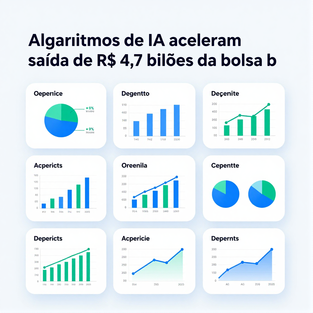 Infográfico - Algoritmos de IA aceleram saída de R$ 4,7 bilhões da bolsa brasileira hoje