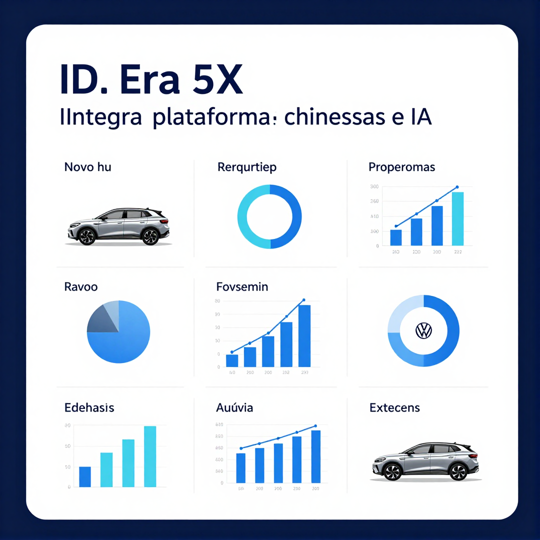 Infográfico - Novo Volkswagen ID. Era 5X integra plataformas chinesas e IA para liderar o mercado elétrico