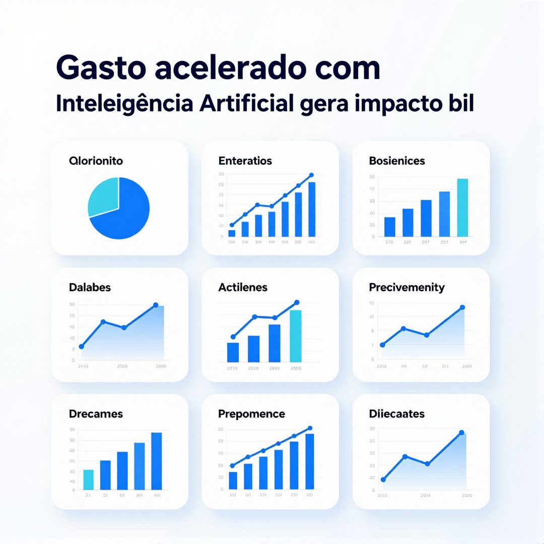Infográfico - Gasto acelerado com inteligência artificial gera impacto bilionário nas grandes tecnologias