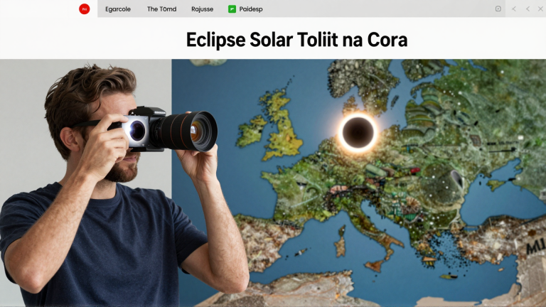 Eclipse Solar Total na Europa: Como a IA Otimiza Câmeras de Celulares para um Registro Perfeito
