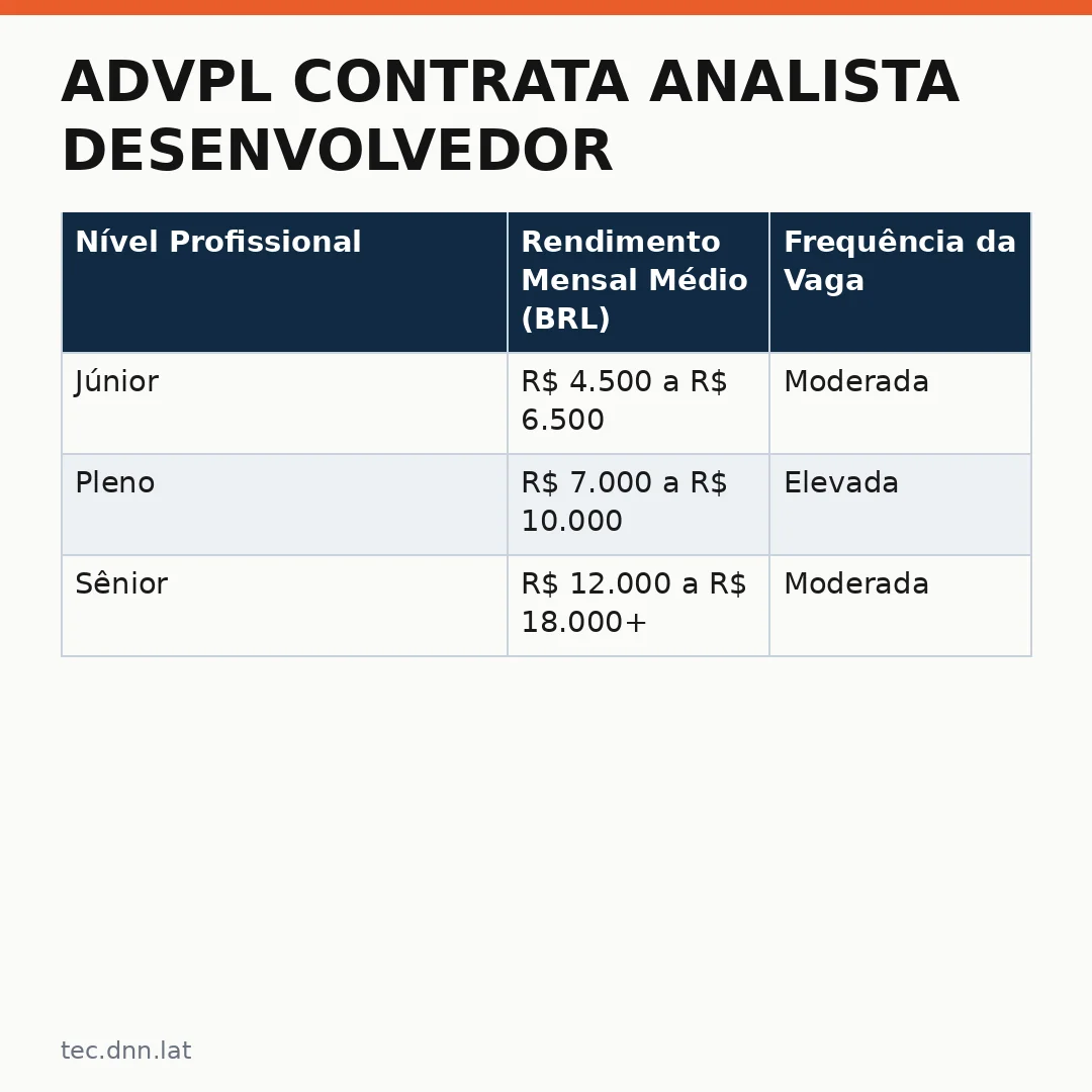 Infográfico - AdvPL contrata analista desenvolvedor: como ser selecionado para uma das vagas mais demandadas no mercado financeiro