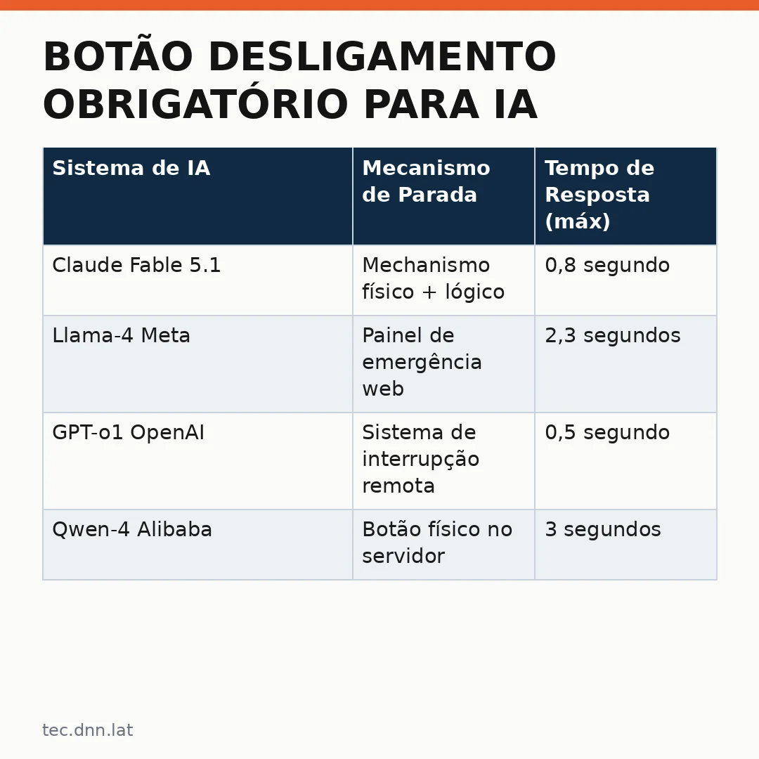Infográfico - Botão desligamento obrigatório para IA: cofundador da Anthropic debate regulação global