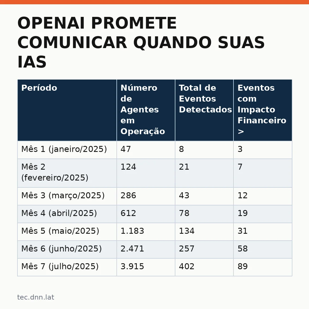 Infográfico - OpenAI promete comunicar quando suas IAs agirem de forma inesperada: veja como funciona o sistema de monitoramento