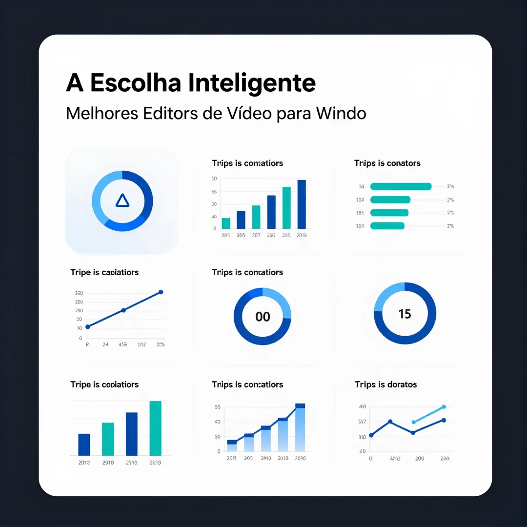 Infográfico - A Escolha Inteligente: Melhores Editores de Vídeo para Windows em 2026