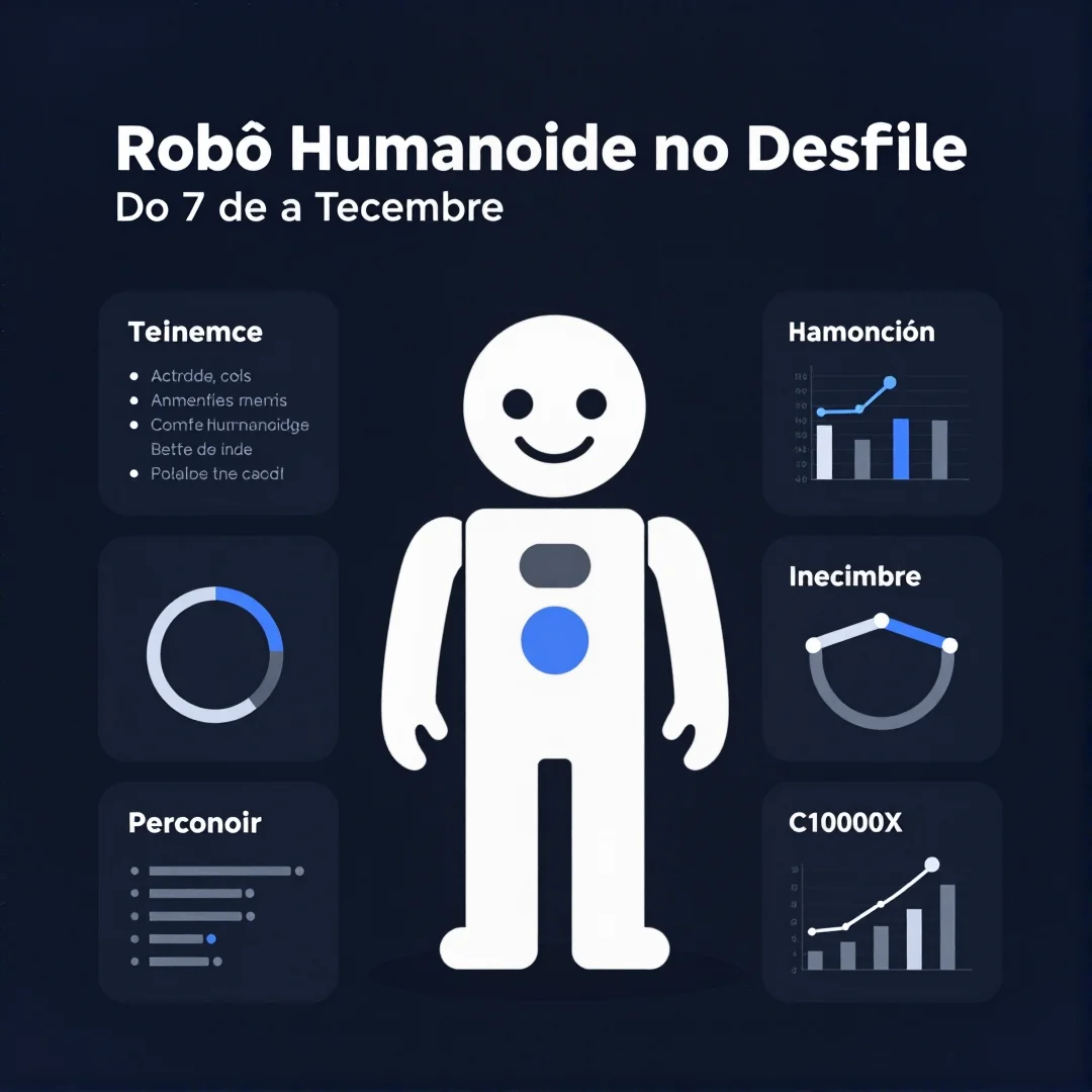 Infográfico - Robô Humanoide no Desfile do 7 de Setembro: Quando a Tecnologia Encontra a Tradição Nacional