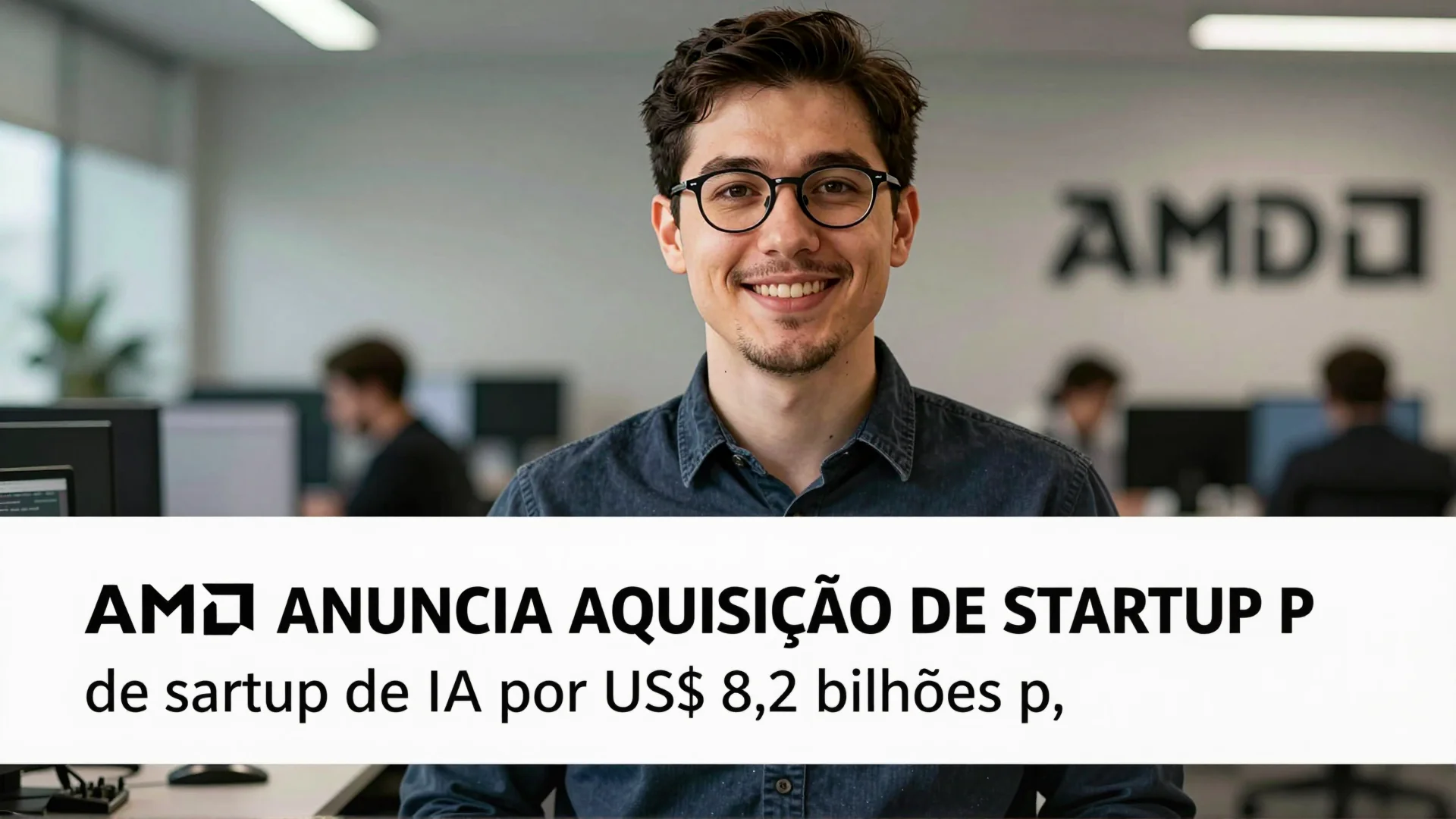 AMD anuncia aquisição de startup de IA por US$ 8,2 bilhões para enfrentar a NVIDIA