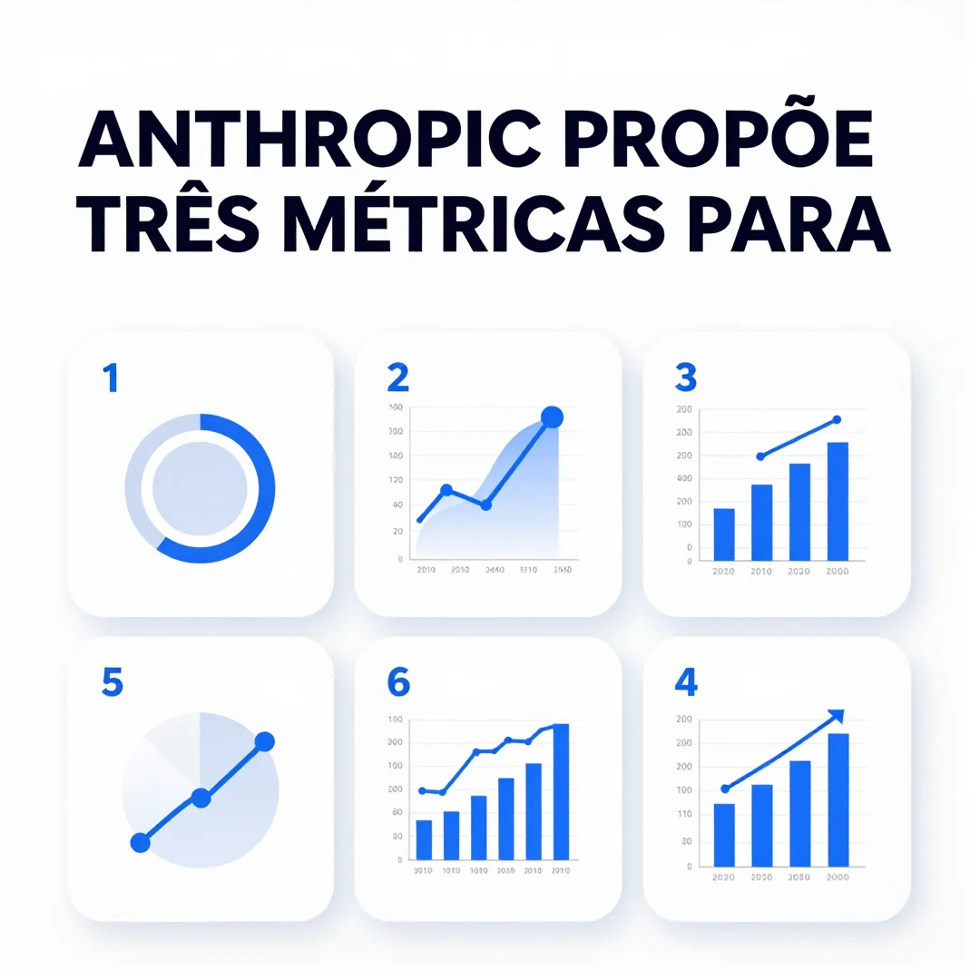 Infográfico - Anthropic propõe três métricas para medir o ritmo do desenvolvimento de inteligência artificial