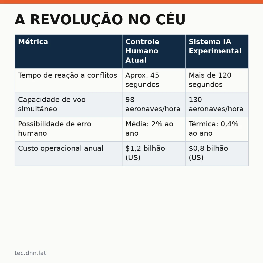 Infográfico - A Revolução no Céu: EUA testam sistema IA para controle de tráfego aéreo nos aeroportos de Washington