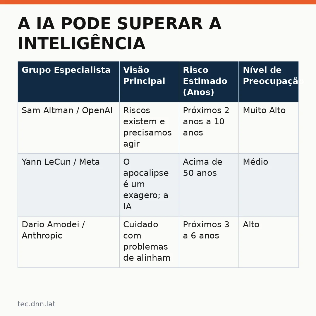 Infográfico - A IA pode superar a inteligência humana? O que especialistas dizem sobre o risco do apocalipse tecnológico