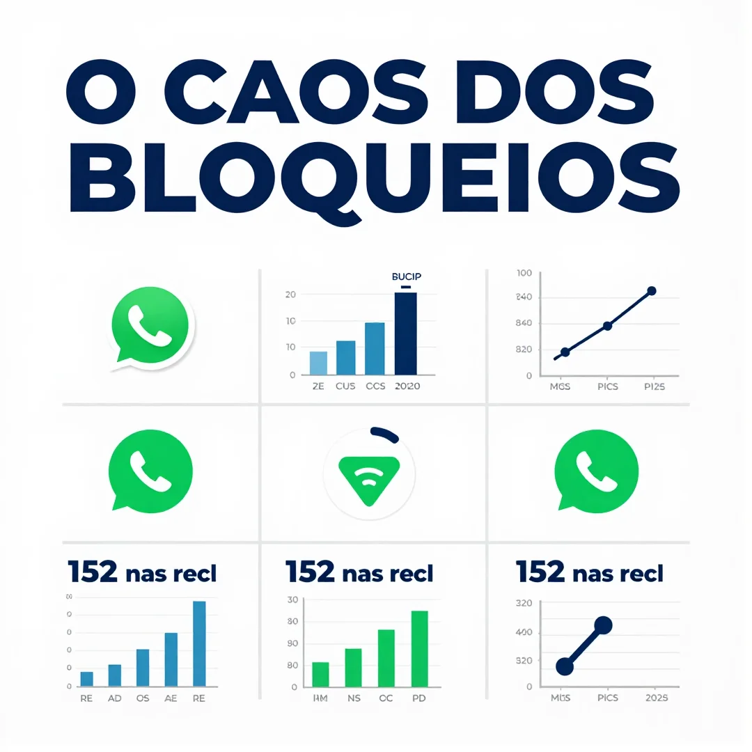 Infográfico - O caos dos bloqueios: WhatsApp enfrenta aumento 152 nas reclamações de usuários