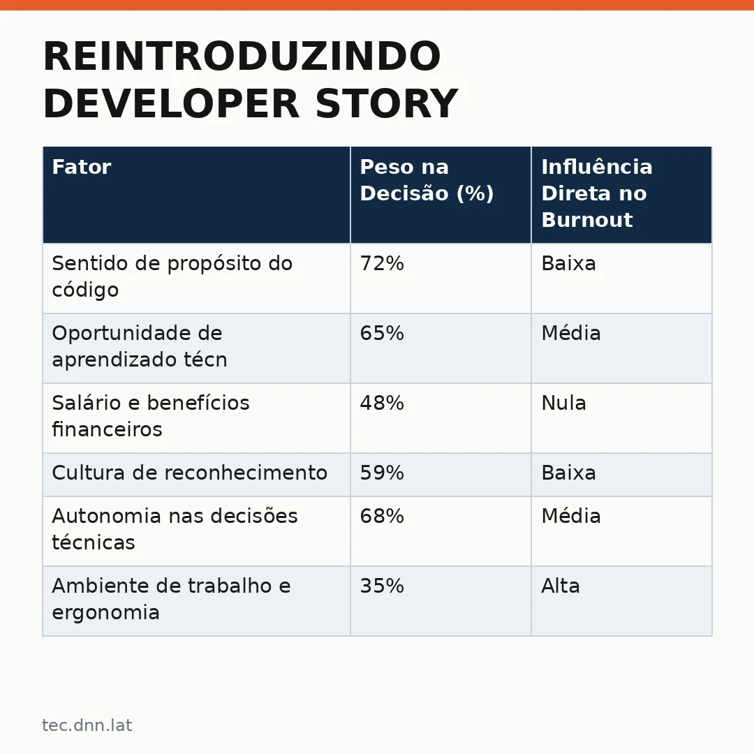Infográfico - Reintroduzindo Developer Story: Por Que Narrativas de Desenvolvedores são Essenciais para Retener Talentos Tech em 2026