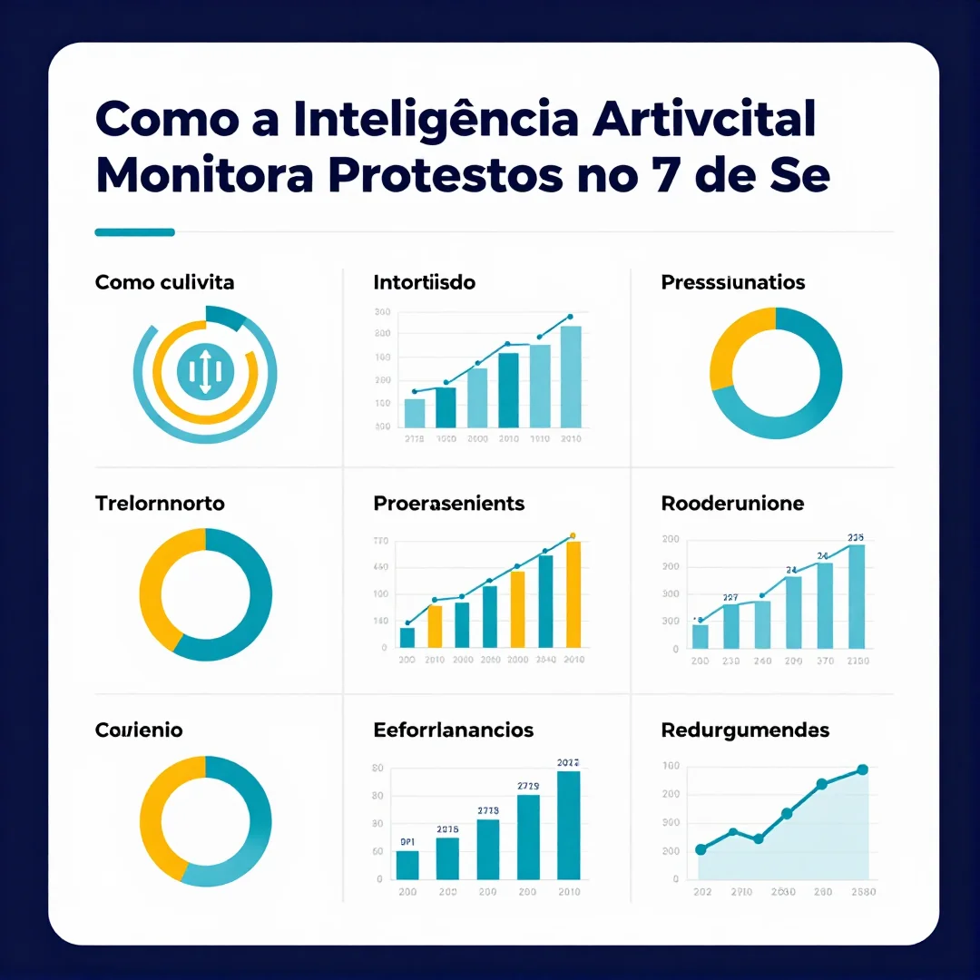 Infográfico - Como a Inteligência Artificial Monitora Protestos no 7 de Setembro e Combate à Desinformação Política no Brasil