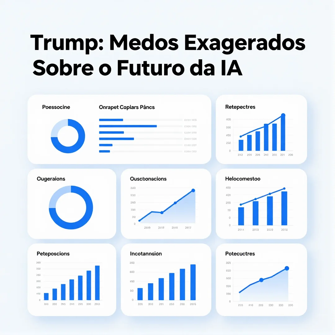 Infográfico - Trump Questiona Medos Exagerados Sobre o Futuro da IA