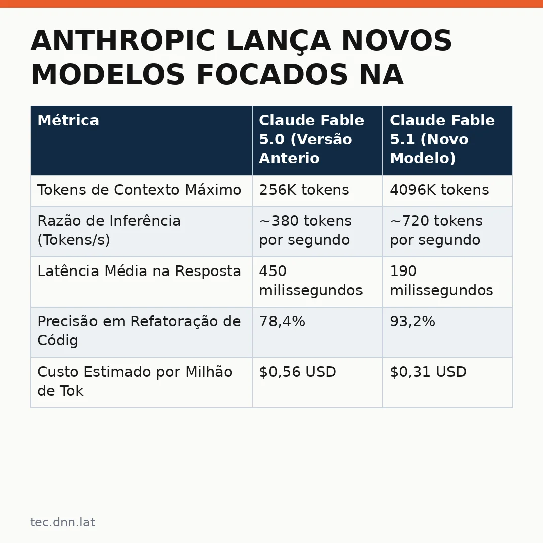 Infográfico - Anthropic Lança Novos Modelos Focados na Era dos Agentes Autônomos: Claude Fable e Claude Mythos