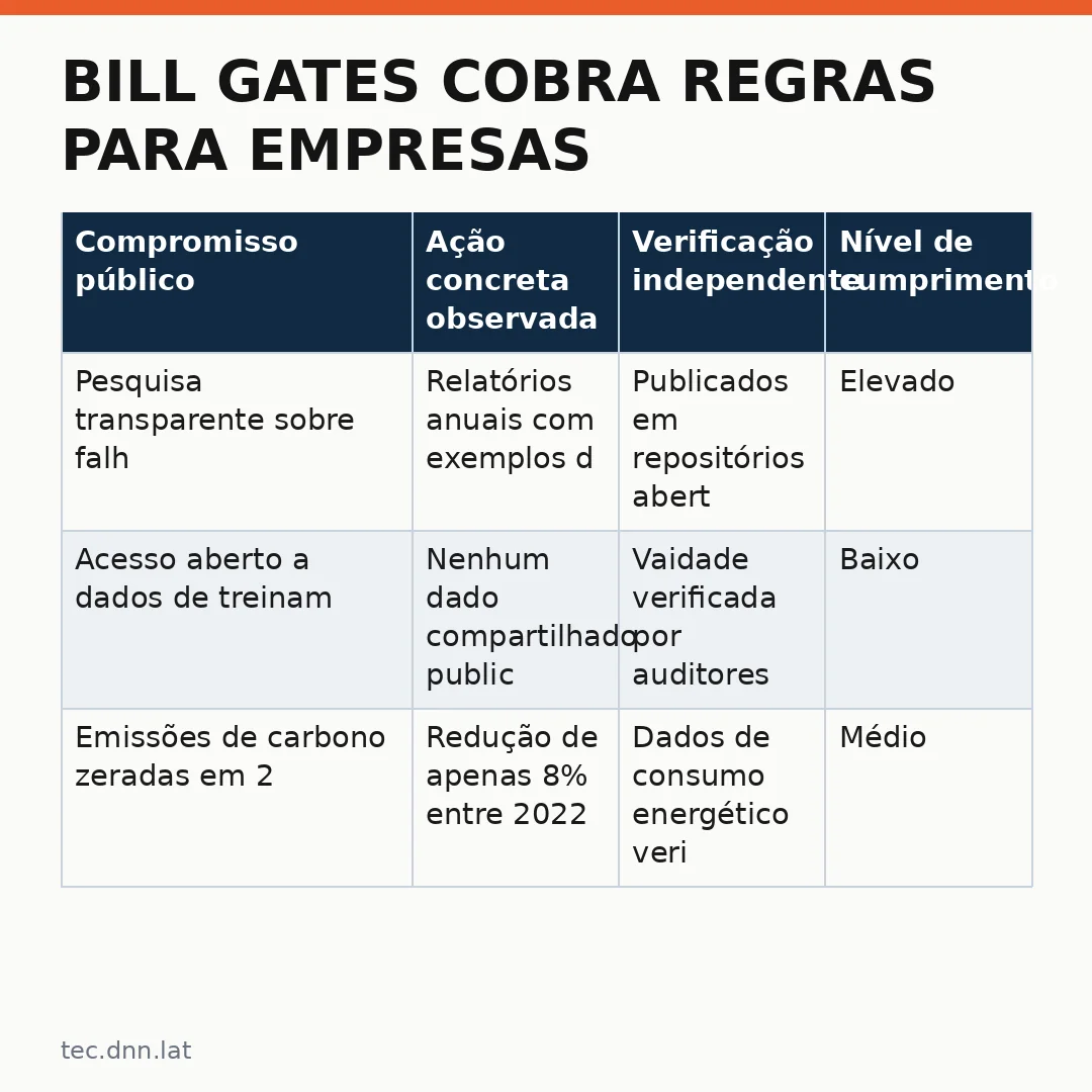 Infográfico - Bill Gates cobra regras para empresas de IA: o que esperar do novo marco regulatório