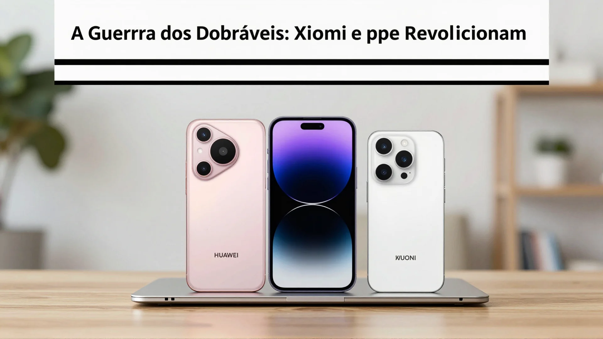 A Guerra dos Dobráveis: Huawei, Xiaomi e Apple Revolucionam o Mercado com IA