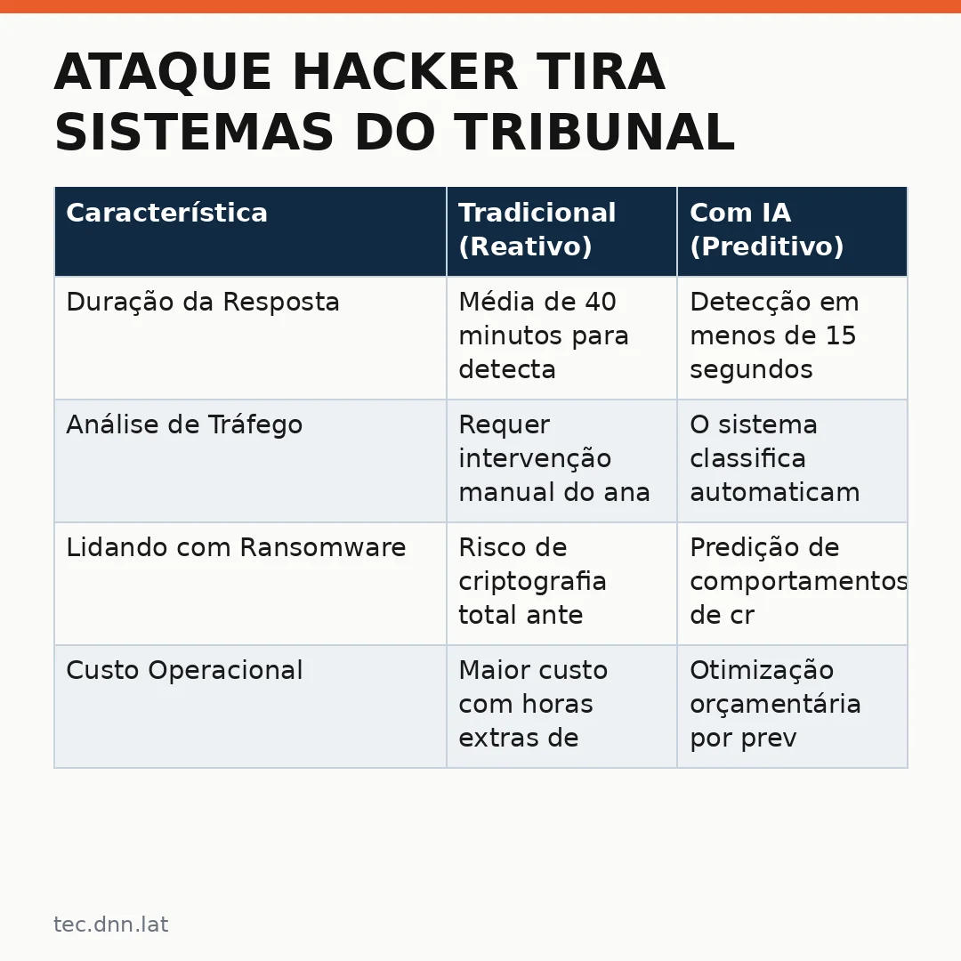 Infográfico - Ataque hacker tira sistemas do Tribunal de Justiça de Mato Grosso e revela a urgência da Inteligência Artificial na segu