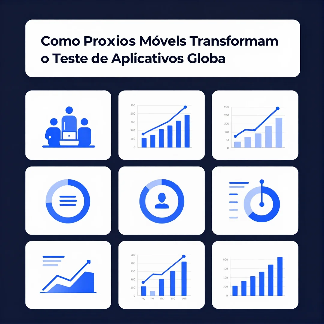 Infográfico - Como Proxies Móveis Transformam o Teste de Aplicativos Globais