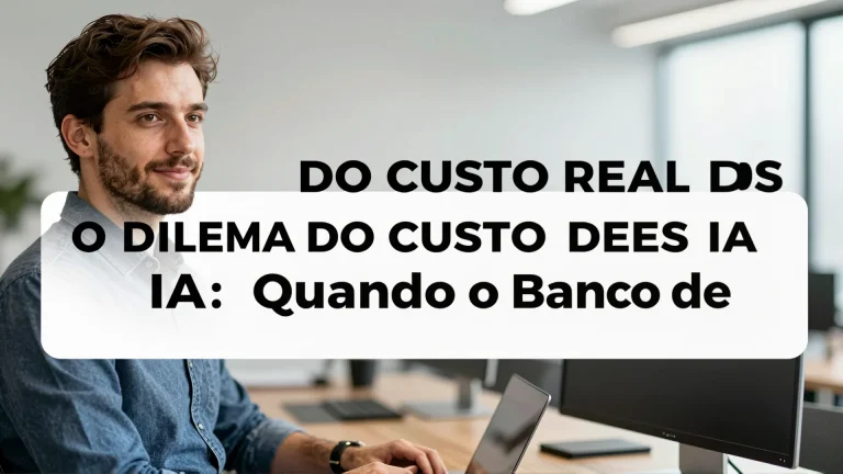 O Dilema do Custo Real dos Agentes de IA: Quando o Banco de Dados Confirma