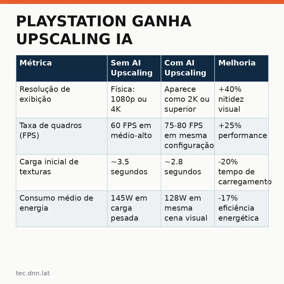 Infográfico - PlayStation ganha upscaling IA: PS5 recebe tecnologia de melhoria de imagem sem custo extra