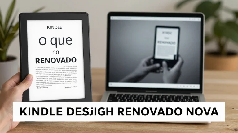 Kindle Design Renovado Nova: O que muda no mercado brasileiro