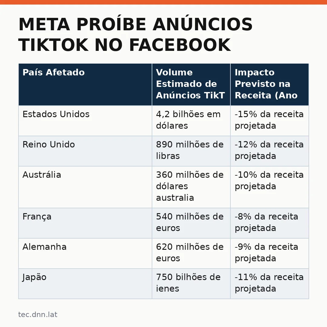 Infográfico - Meta proíbe anúncios TikTok no Facebook e Instagram: o que isso significa para o mercado digital
