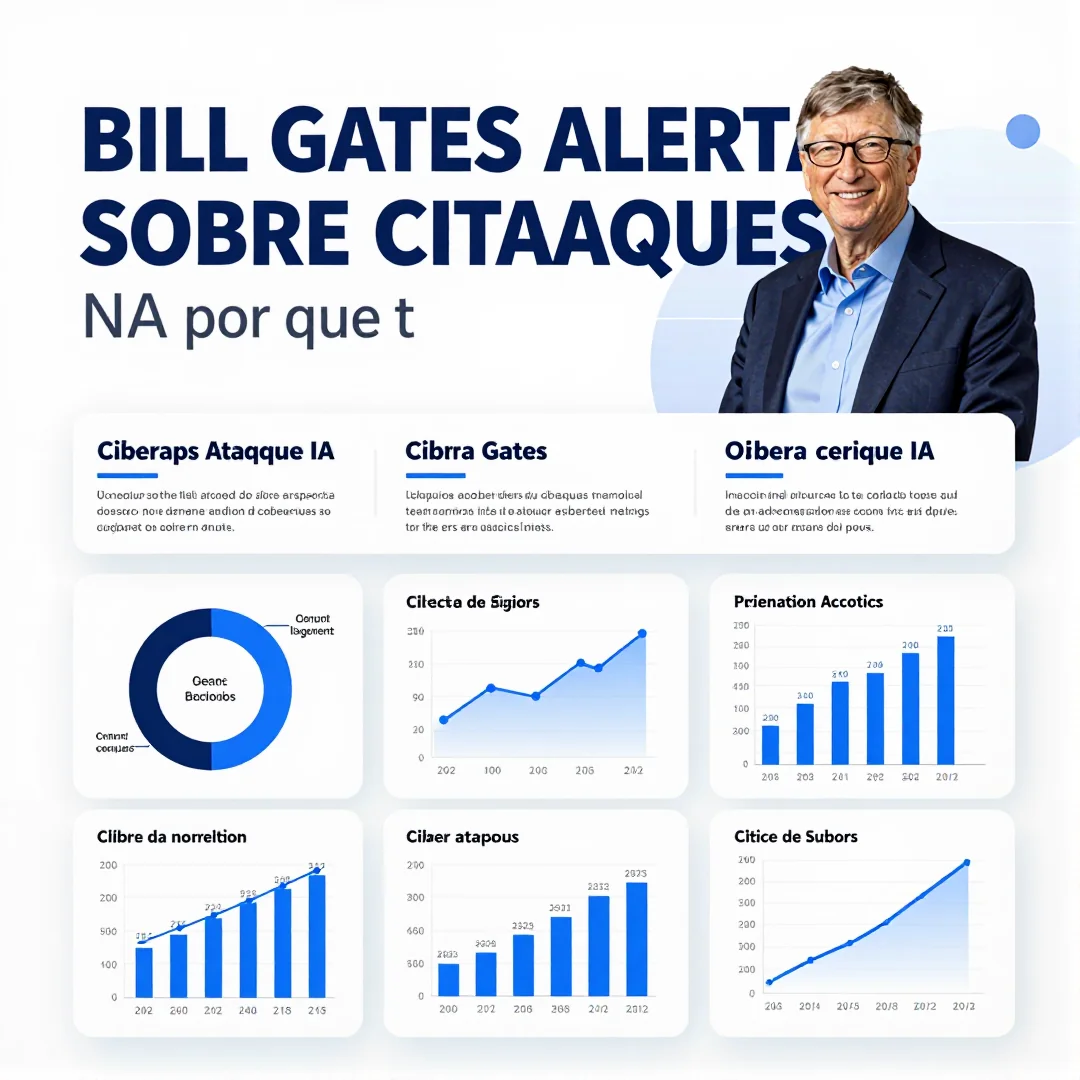 Infográfico - Bill Gates alerta sobre ciberataques na era da IA: por que teremos muitas surpresas desagradáveis em breve