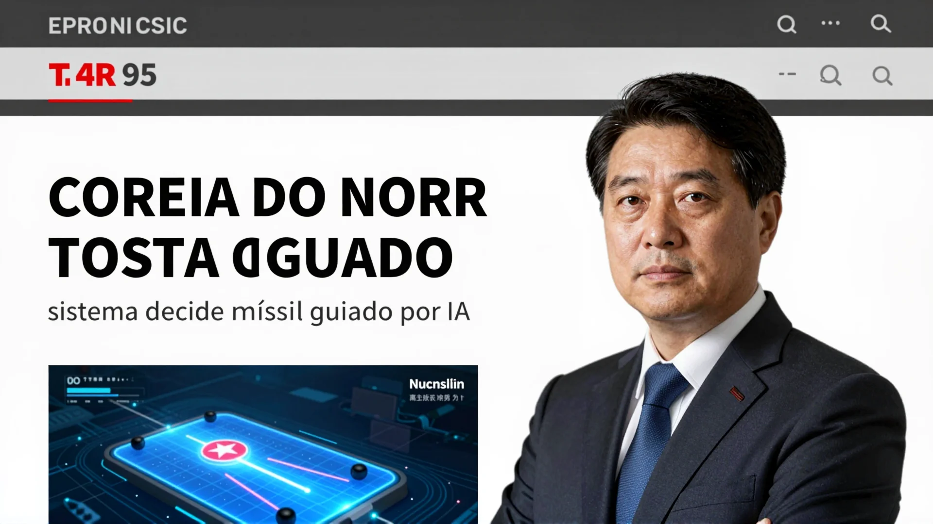Coreia do Norte testa míssil guiado por IA: sistema decide sozinho rumo e momento do ataque