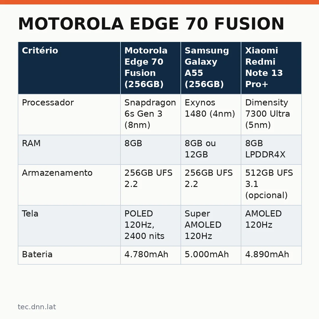 Infográfico - Motorola Edge 70 Fusion: o Smartphone que Puts a IA de Ponta no Bolso em São Paulo