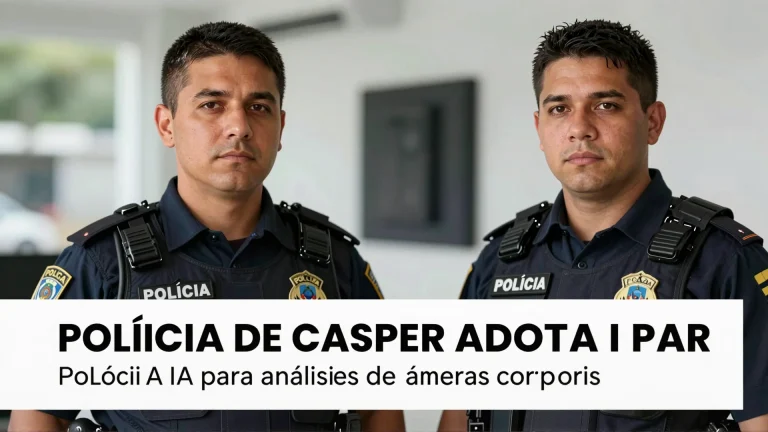 Polícia de Casper adota IA para análise de câmeras corporais: automação inteligente na segurança pública
